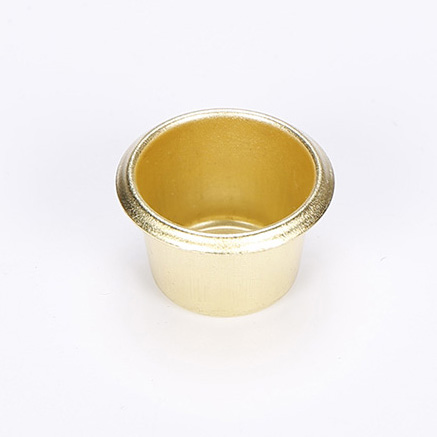 供應(yīng)青銅鎳色燭臺(tái)配件，小蠟燭杯23*18*0.5mm